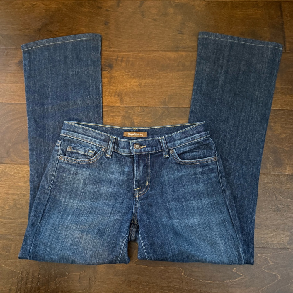 David Kahn Dark Blue Bootcut/Slightly Flared Jeans
